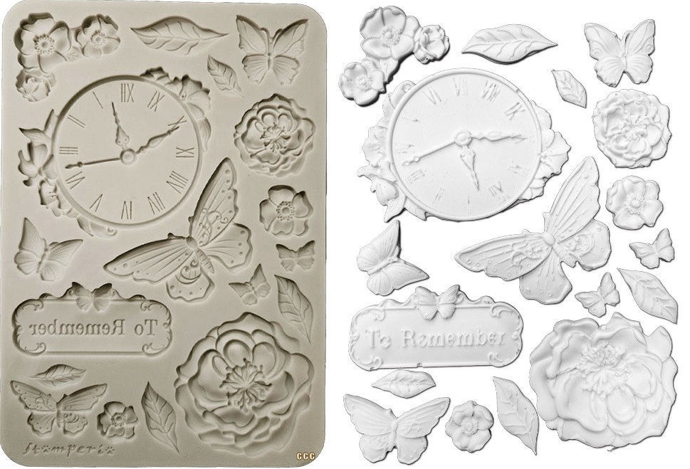 Stamperia Quiet Days A5 Silicon Mould Clock (KACMA594)