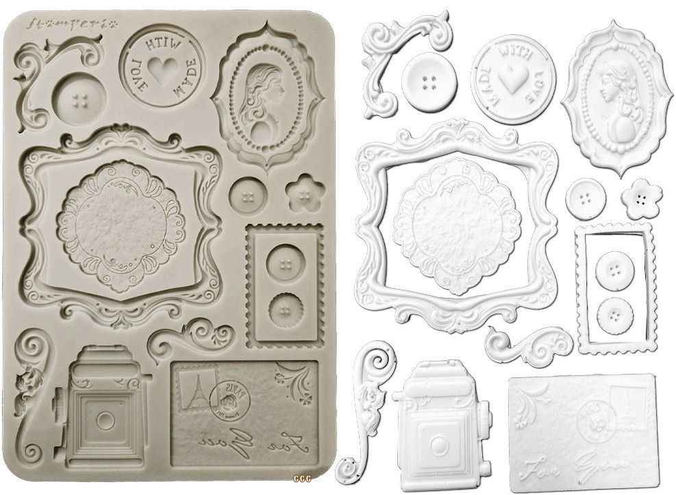 Stamperia Quiet Days A5 Silicon Mould Plates (KACMA595) 