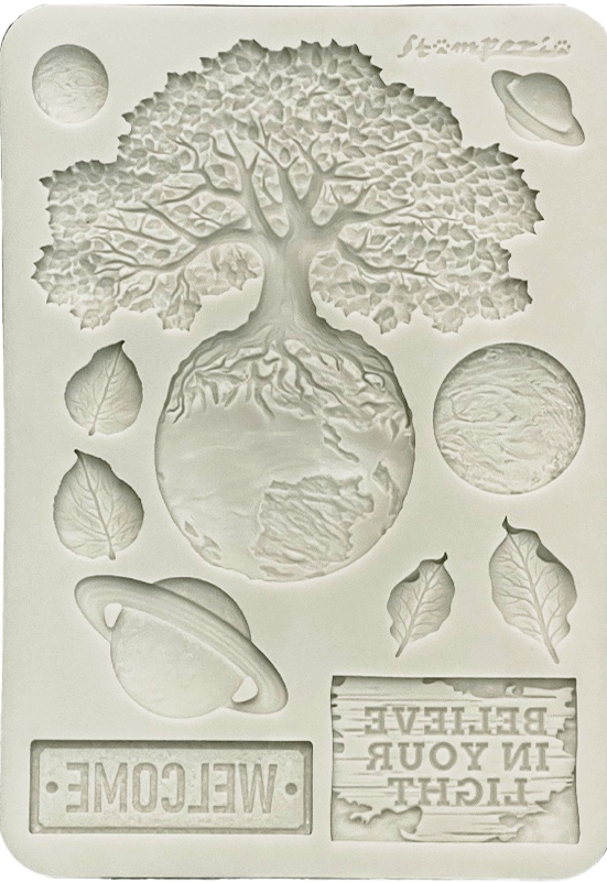 Stamperia A New Beginning A5 Silicon Mould Planets (KACMA607) 