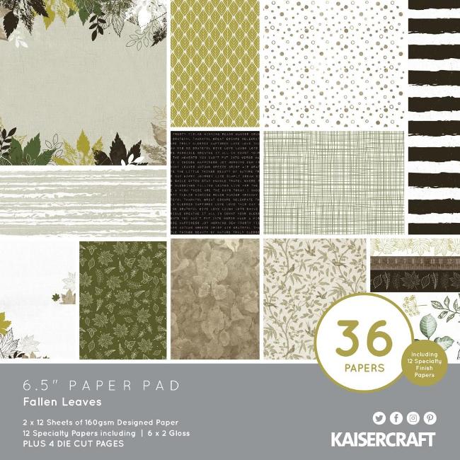 Kaisercraft Fallen Leaves Paper Pad (Includes speciality and die-cut elements)