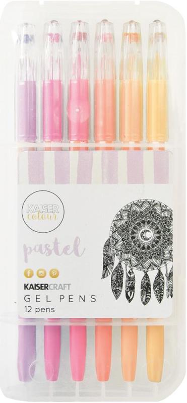 Kaisercraft Gel Pen Box Set of 12 PASTEL
