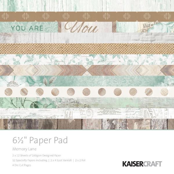 Kaisercraft Memory Lane Paper Pad (Includes speciality and die-cut elements)