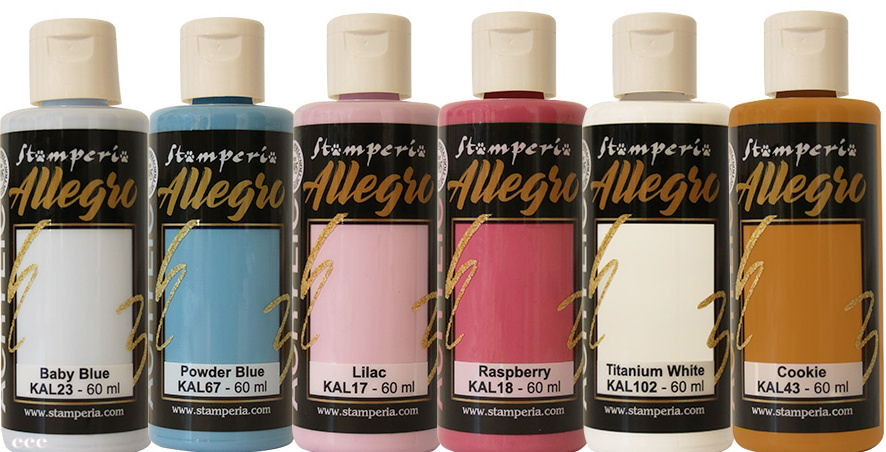 Stamperia Create Happiness Dewdrops Allegro Paint Kit (6 Bottles)