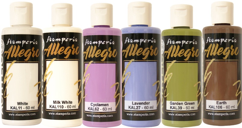 Stamperia All Around Allegro Paint Kit (6pcs) (KALKIT73) 