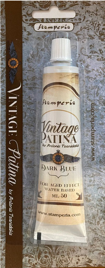 Stamperia Vintage Patina tube - DARK BLUE