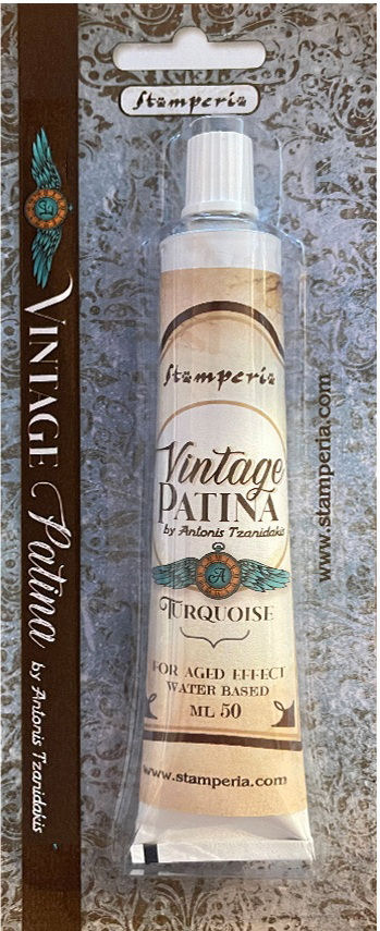 Stamperia Vintage Patina tube - TURQUOISE