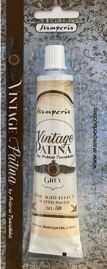 Stamperia Vintage Patina tube - GREY