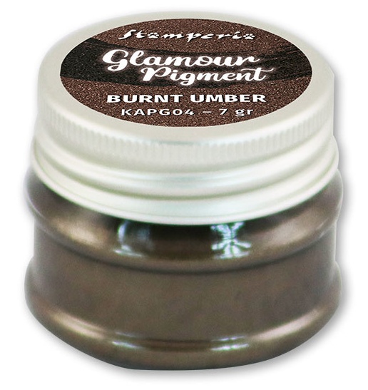 Stamperia Glamour Pigment Powder - Burnt Umber (KAPG04)