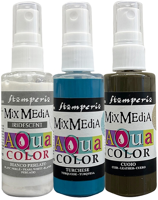 Stamperia Candy Christmas Aquacolor Spray Kit (3pcs) (KAQXCD) 