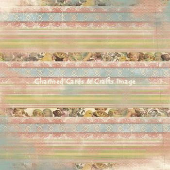 Karen Foster Vintage Easter Stripes Paper