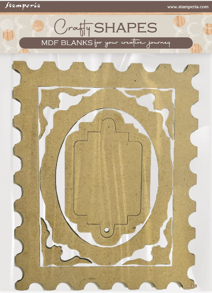 Stamperia Quiet Days MDF Crafty Shapes Blanks Frames and Plates (KLSM72)