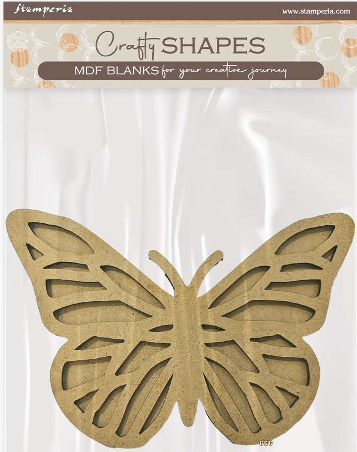Stamperia Quiet Days MDF Crafty Shapes Blanks Butterfly  (KLSM73)