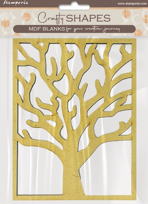 Stamperia Herbarium Silvae MDF Crafty Shapes Blanks Tree (KLSM74)
