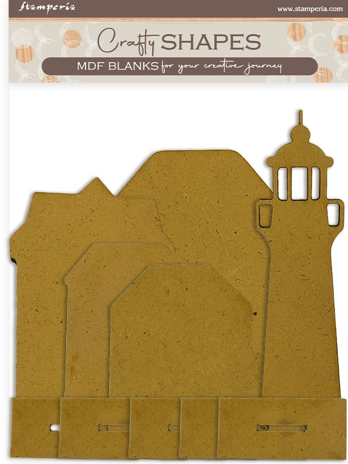 NEW Stamperia Silent Sea MDF Crafty Shapes Blanks Place Card  (KLSM80) 