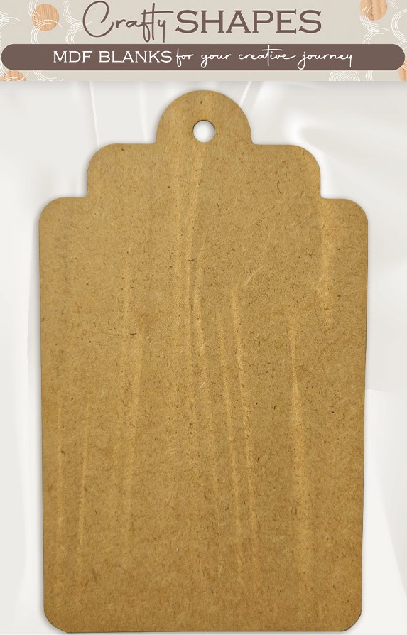 Stamperia A New Beginning MDF Crafty Shapes Blank Tag (KLSM81) 