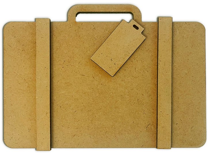 NEW Stamperia Secret Diary MDF Crafty Shapes Blank Suitcase (KLSM85) 