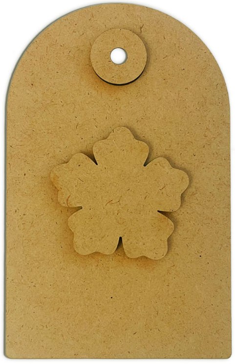 NEW Stamperia Secret Diary MDF Crafty Shapes Blank Tag  (KLSM86) 