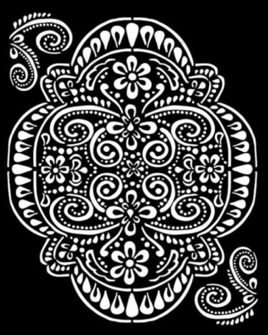 Stamperia Thick Stencil 20x25cm -  Amazonia Lace (KSTD073)