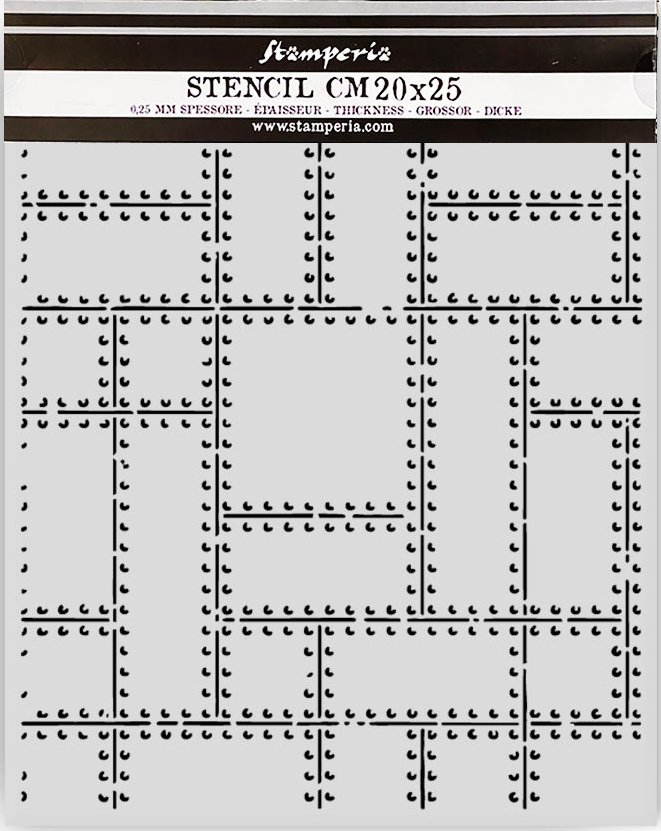 Stamperia A New Beginning Thick Stencil 20x25cm Metal Plates (KSTD200) 