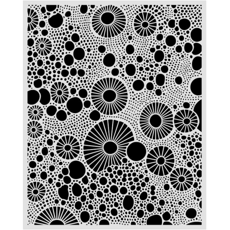 Stamperia All Around Thick Stencils 20x25cm Rings  (KSTD206) 