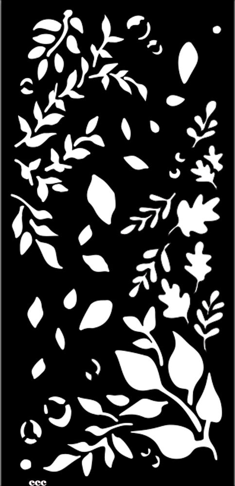 Stamperia Create Happiness Dewdrops Stencil  - Big Leaves  (KSTDL108)
