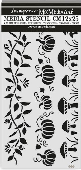 Stamperia Whispering Woods Thick Stencil 12x25cm - 3-Stripes  (KSTDL130) 
