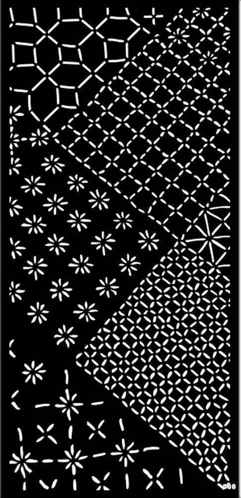 Stamperia Quiet Days Thick Stencil 12x25cm Mixed Tiles  (KSTDL135) 