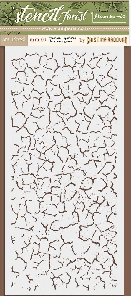 Stamperia Thick Stencil - Crackle (KSTDL34)
