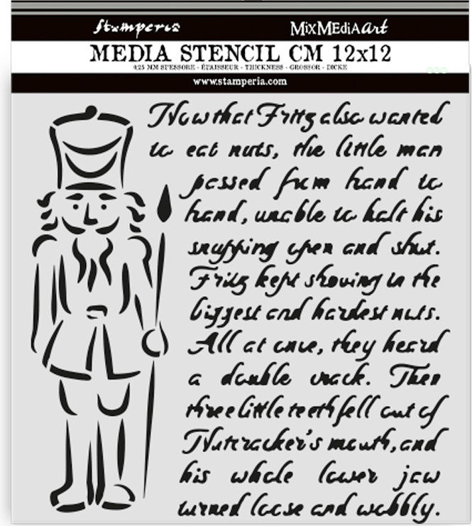 Stamperia Alice in Christmas Thick Stencil 12X12cm - Soldiers (KSTDS58)