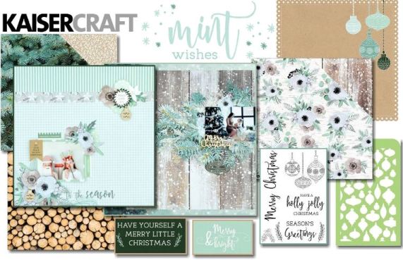 Kaisercraft Mint Wishes Collection