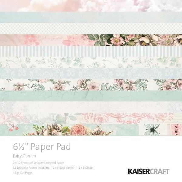 Kaisercraft Fairy Garden Paper & Die-Cuts Pad