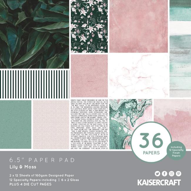 Kaisercraft Lily & Moss Paper Pad (Includes speciality and die-cut elements)