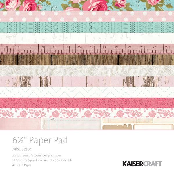 Kaisercraft Miss Betty Paper & Die-Cuts Pad
