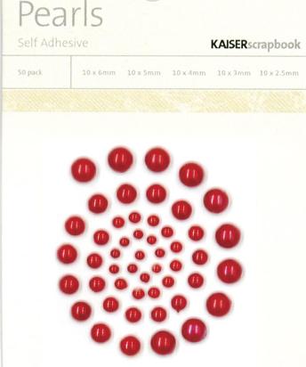 Kaisercraft Pearls RED