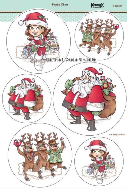 Kenny K Card Topper Sheet - Festive Cheer