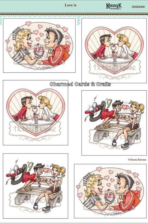 Kenny K Card Topper Sheet - Love Is