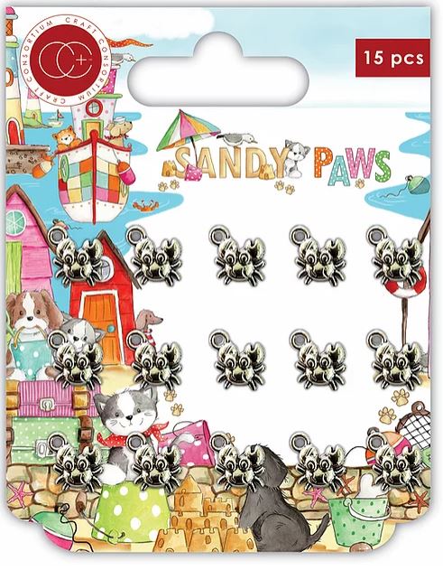 Craft Consortium Sandy Paw Charms - Little Crabs
