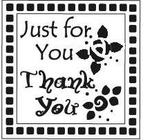 Lasting Impressions Templates -  Square Border (Justfor You/Thank You) (L9012)