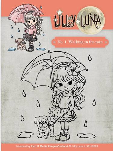 Lilly Luna Clear Stamp 1 Walking in the Rain