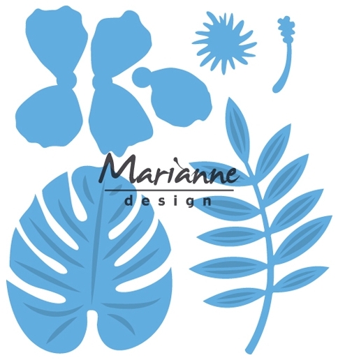 Marianne Design Creatable Dies - Hibiscus & Tropical Leaves (LR0478-717)