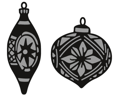 Marianne Design Craftable Dies - Tinys Ornaments BAUBLES (CR1379)