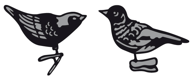 Marianne Design Craftable Dies - Tinys Ornaments BIRDS (CR1380)