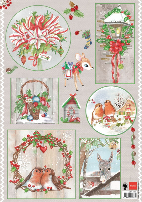 Marianne Design Cutting Sheets - Country Christmas 1 (1245)
