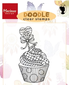 Marianne Design Doodle Cupcake Clear Stamps