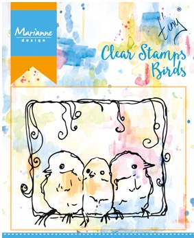 Marianne Design Clear Stamp Three Birds