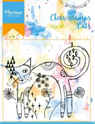 Marianne Design Clear Stamp Skinny Cat