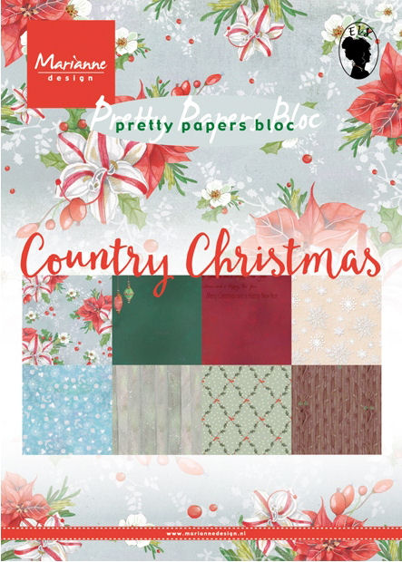 Marianne Design Paper Bloc: Country Christmas (9139)