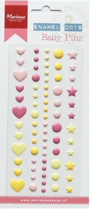 Marianne Design Enamel Dots - Baby Pink