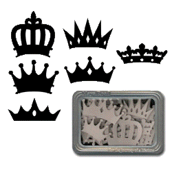 Maya Road Royalty Crowns Chipboard Set (TIN)