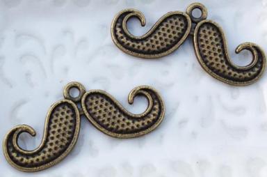 Marion Smith Junque & Gems Metal & Resin Embellishments - Mustache Charms